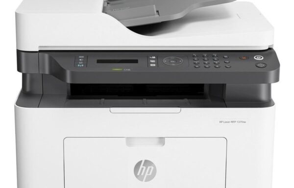 Impresora Multifuncional HPLaser MFP 137FNW Blanco y Negro