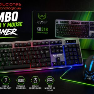 Combo Teclado y Mouse Gamer KB518