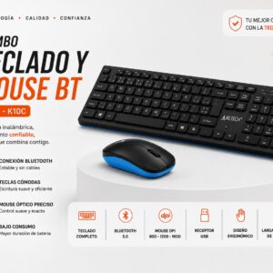 Combo Teclado y Mouse BT – JALTECH BLUE K10C